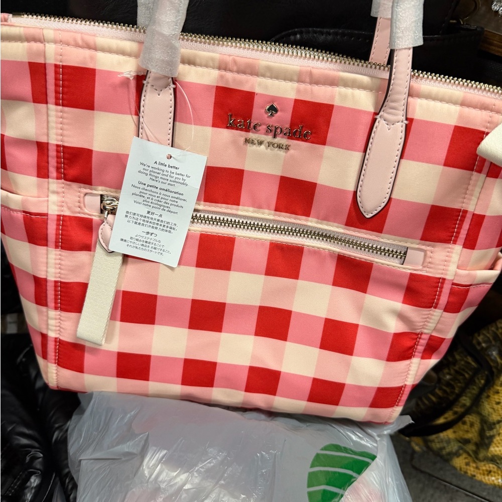 Kate Spade Chelsea Gingham Tote - Medium - Picture 4 of 14